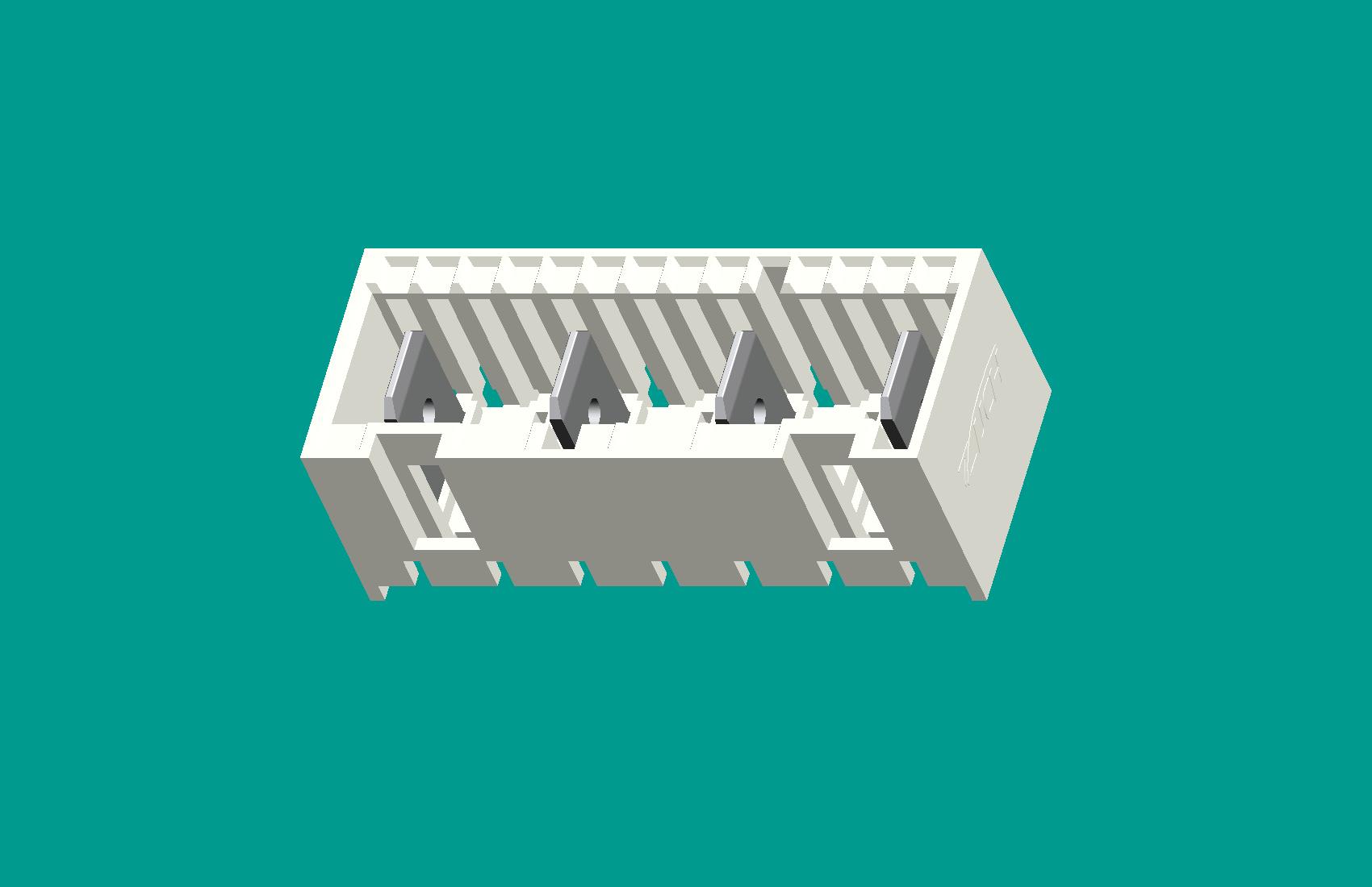 RAST5針座7位(拔針)-短定位柱本色/高灼熱絲